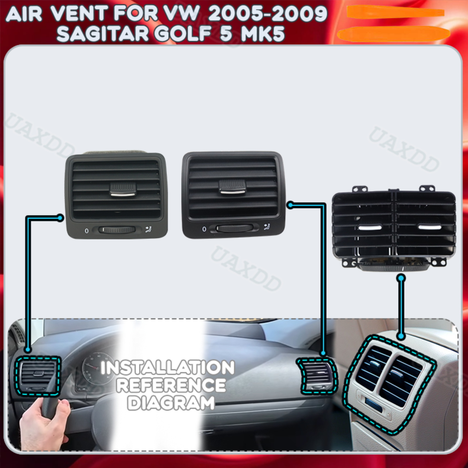 Golf Equipment Outlet - Grille de ventilation de climatisation automobile
