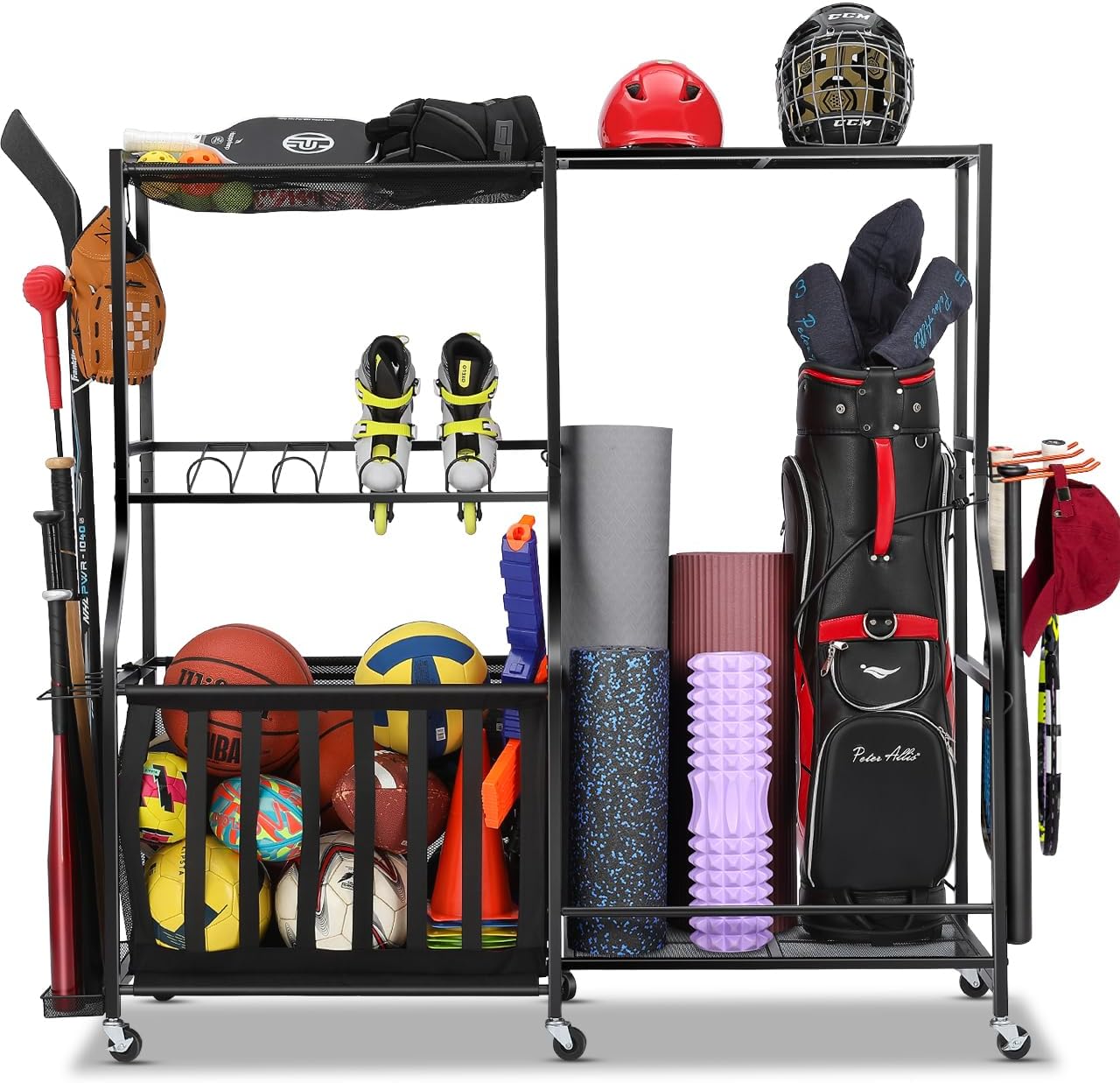 Golf Equipment Garage Organizer - Organisateur d'équipements sportifs de garage sur
