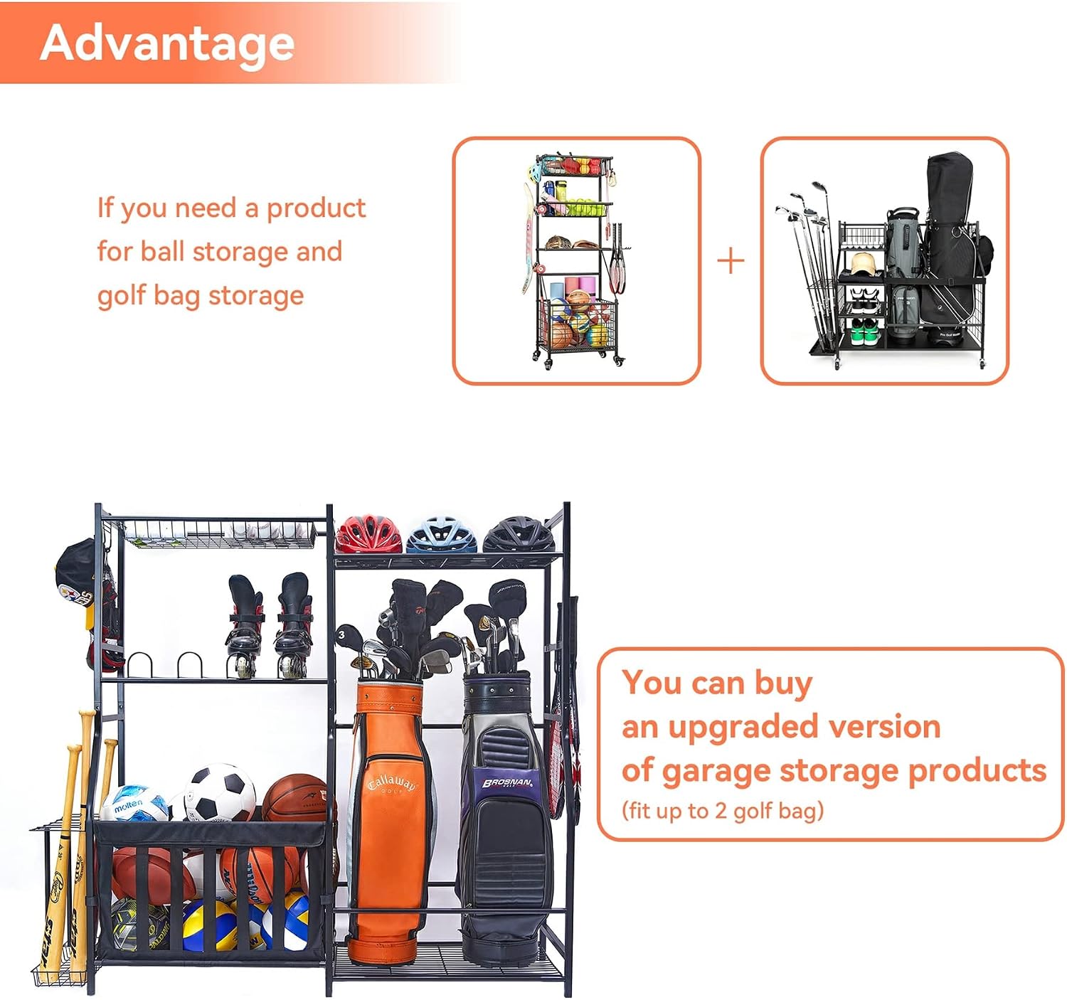Support de rangement pour équi - Golf Equipment Garage Organizer avis et prix