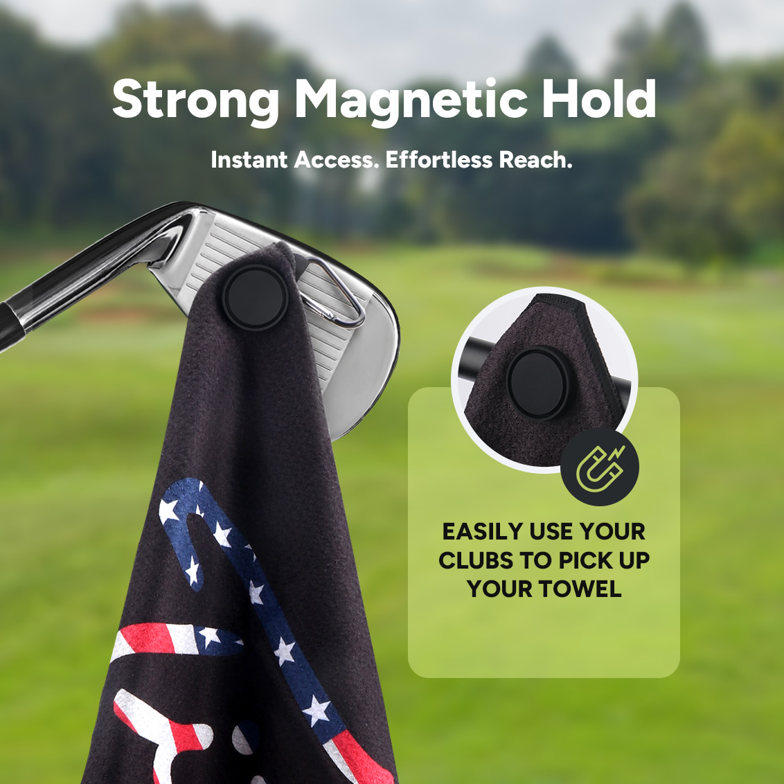 Serviette de golf magnétique a - Golf Equipment Bag avis et prix