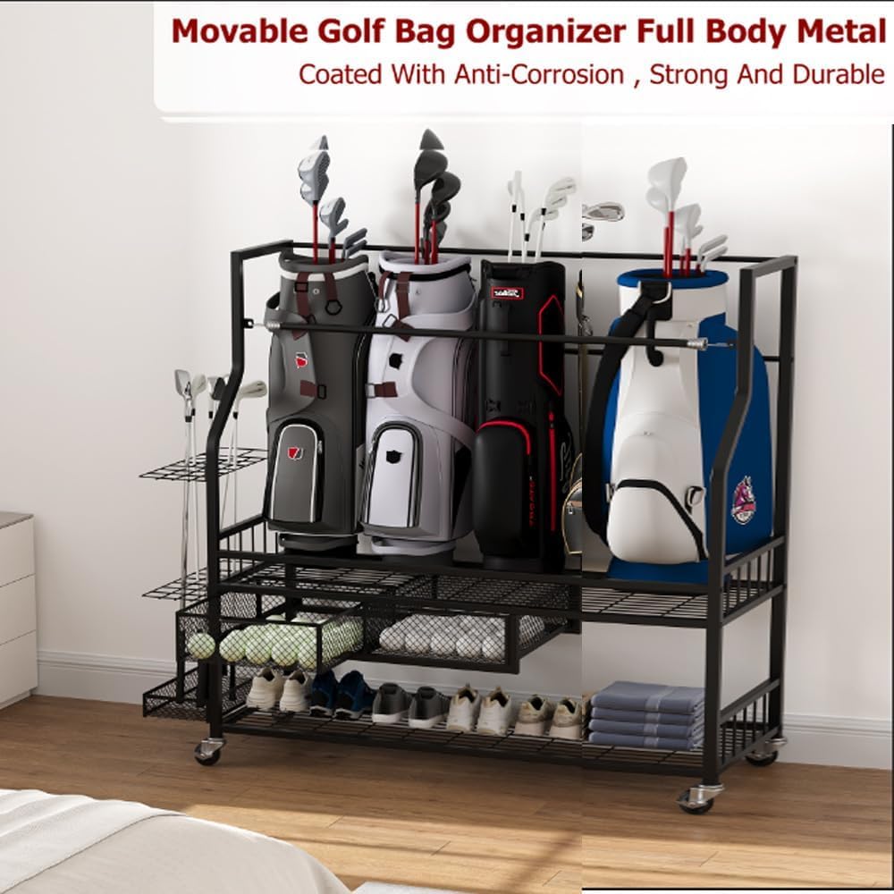 Support de rangement pour sacs - Golf Equipment Garage Organizer avis et prix